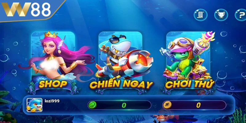 Vương Quốc Game Bắn Cá - Hoàn Thành Thử Thách Mỗi Ngày 5 Chọn loại đạn nhỏ khi bắn cá đơn lẻ để chinh phục kho báu lớn